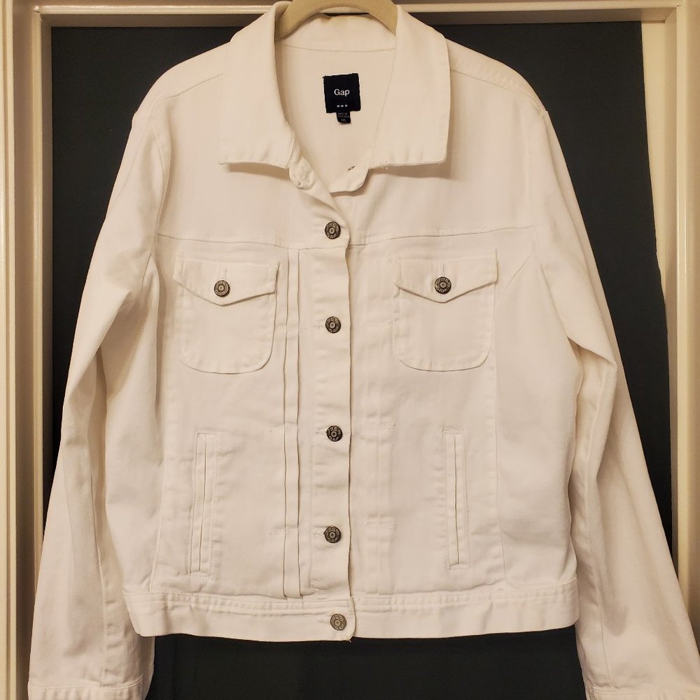 White Denim Jacket - XXL